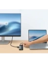 HUB Baseus Metal Gleam II USB-C / HDMI 4K@120Hz, HDMI 4K@60Hz, USB-A 3.2 10Gbps, USB-C 3.2 10Gbps, 2xUSB-A 2.0 480Mbps, USB-C PD 100W, RJ45 1000Mbps, SD/TF szary
