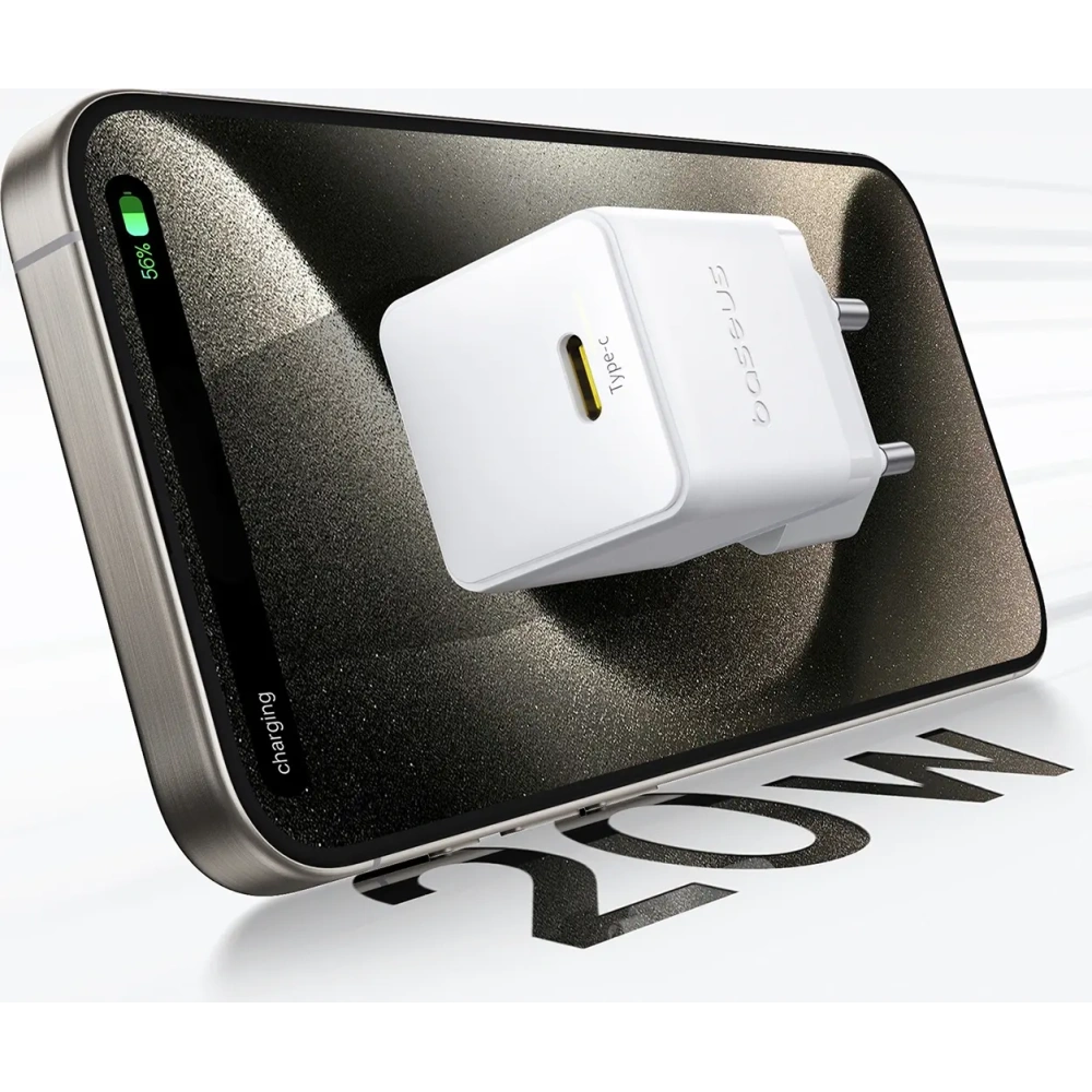 Ładowarka sieciowa Baseus Palm 20W USB-C biała