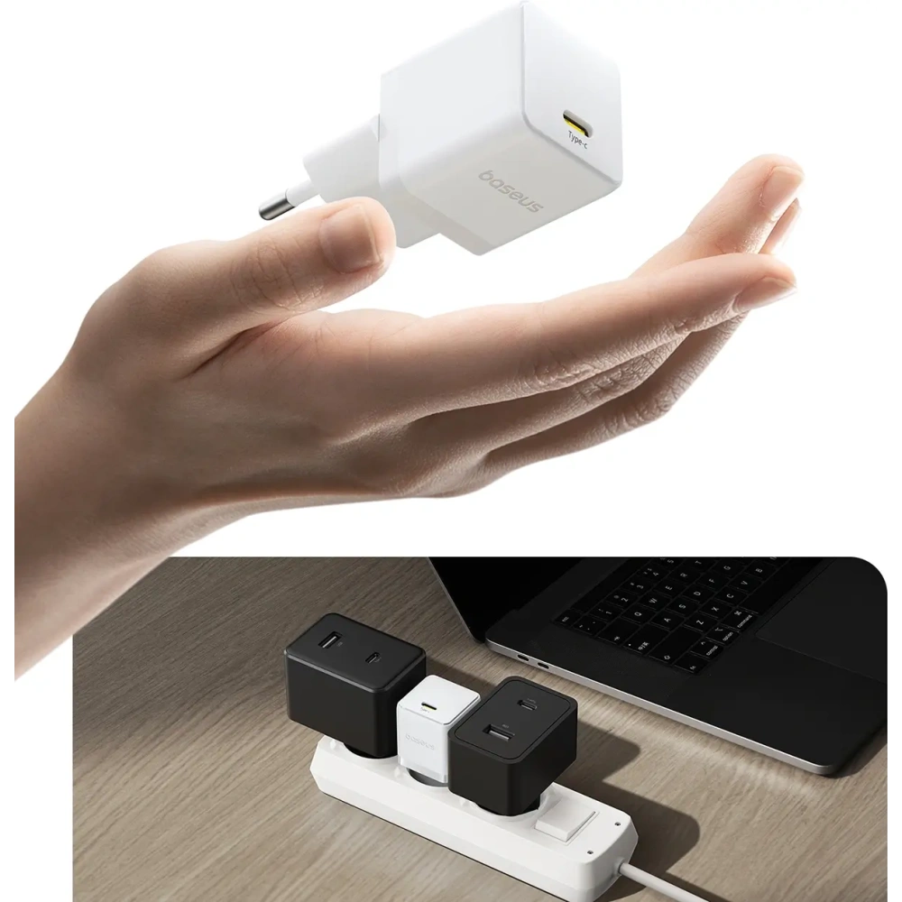 Ładowarka sieciowa Baseus Palm 20W USB-C biała