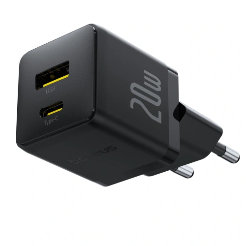 Ładowarka sieciowa Baseus Palm 20W USB-A, USB-C czarna