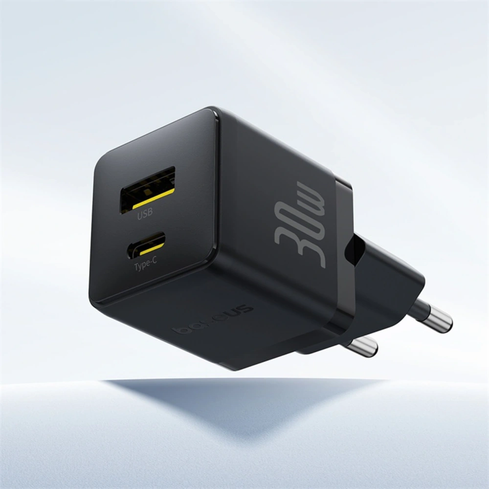 Ładowarka sieciowa Baseus Palm 30W USB-A, USB-C czarna