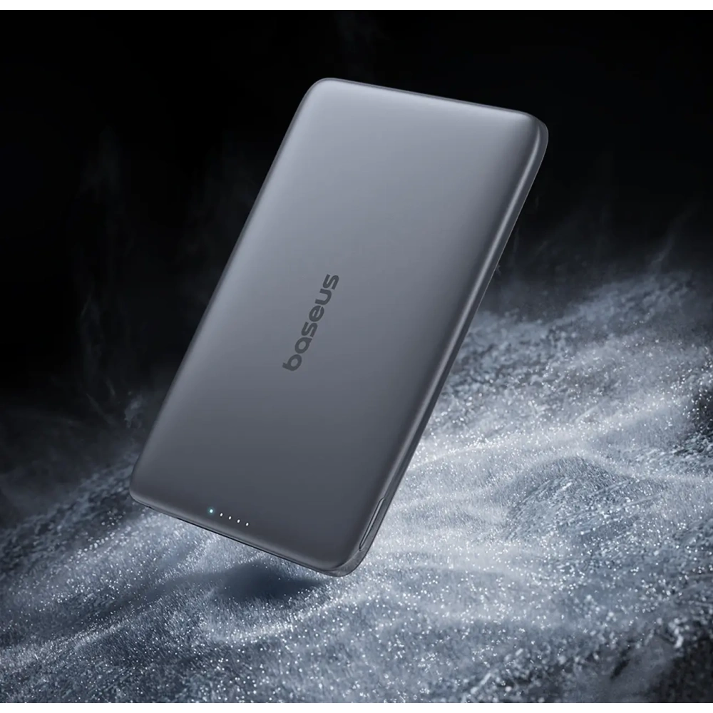 Powerbank Baseus PicoGo AM41 5000mAh 20W MagSafe z kablem Baseus Simple USB-C / USB-C 60W 30cm szary