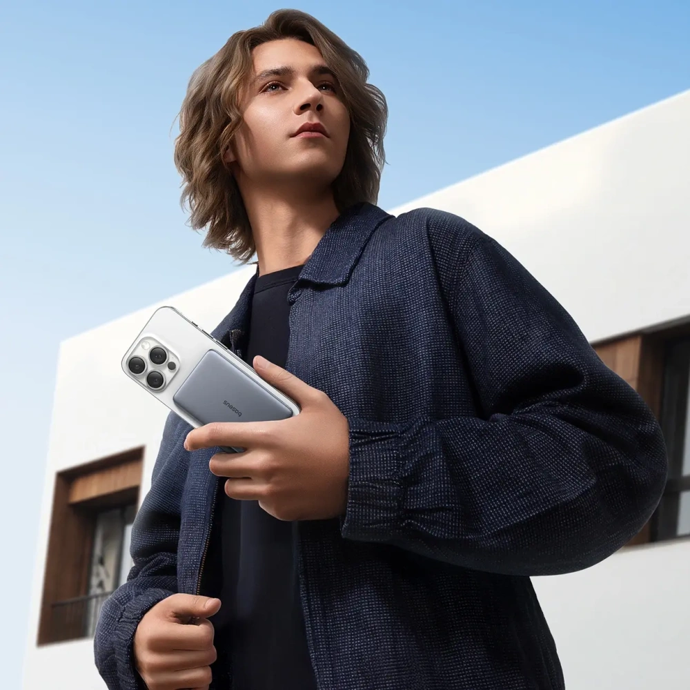 Powerbank Baseus PicoGo AM41 5000mAh 20W MagSafe z kablem Baseus Simple USB-C / USB-C 60W 30cm szary