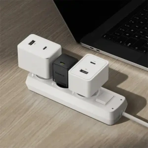 Ładowarka sieciowa Baseus Palm 1C 20W z kablem Baseus Mini White USB-C 60W 20V/3A 1m czarna