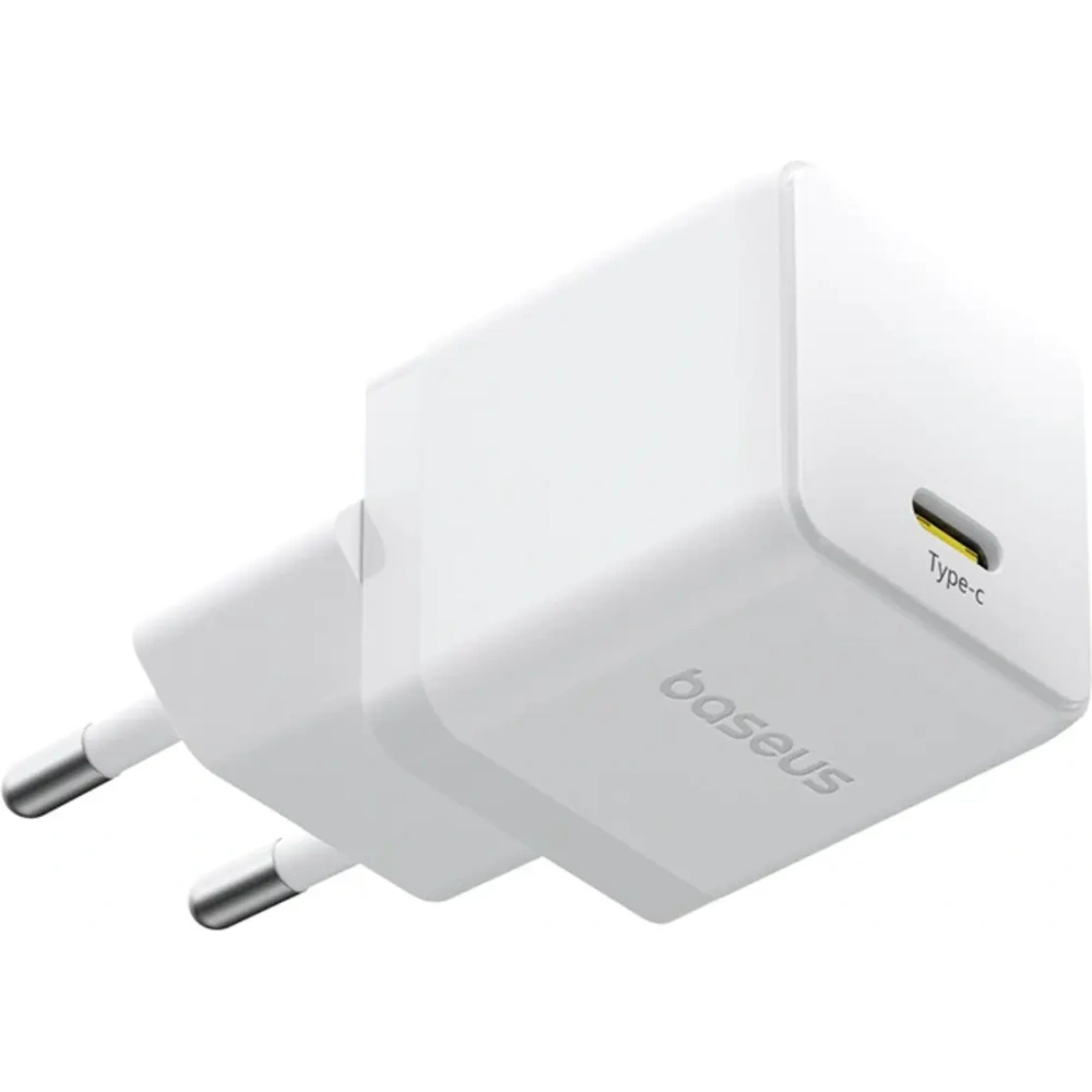 Ładowarka sieciowa Baseus Palm 1C 20W z kablem Baseus Mini White USB-C 60W 20V/3A 1m biała