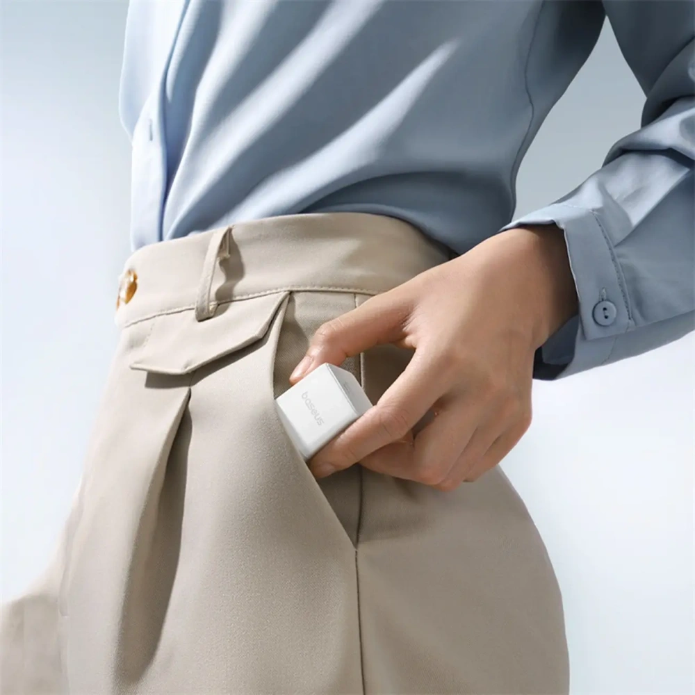 Ładowarka sieciowa Baseus Palm 1C 20W z kablem Baseus Mini White USB-C 60W 20V/3A 1m biała