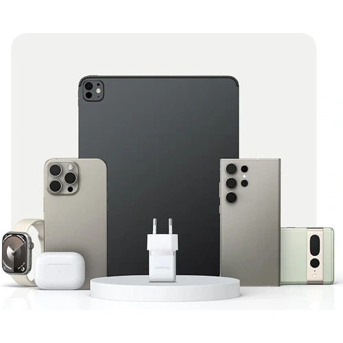 Ładowarka sieciowa Baseus Palm 1C 20W z kablem Baseus Mini White USB-C 60W 20V/3A 1m biała