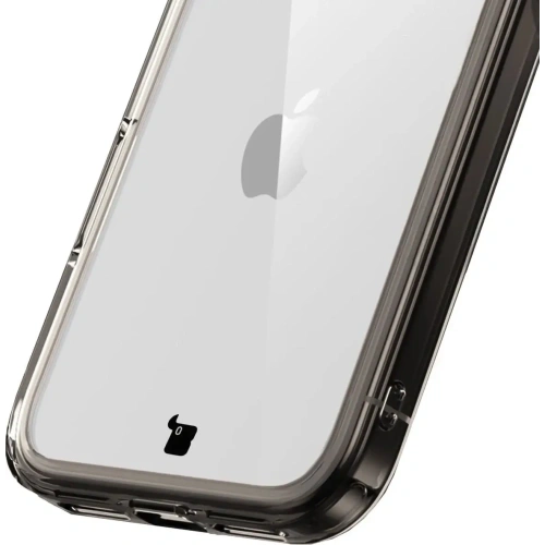 Etui Bizon Case Halo do Apple iPhone 17 Pro Max przydymione-czarne