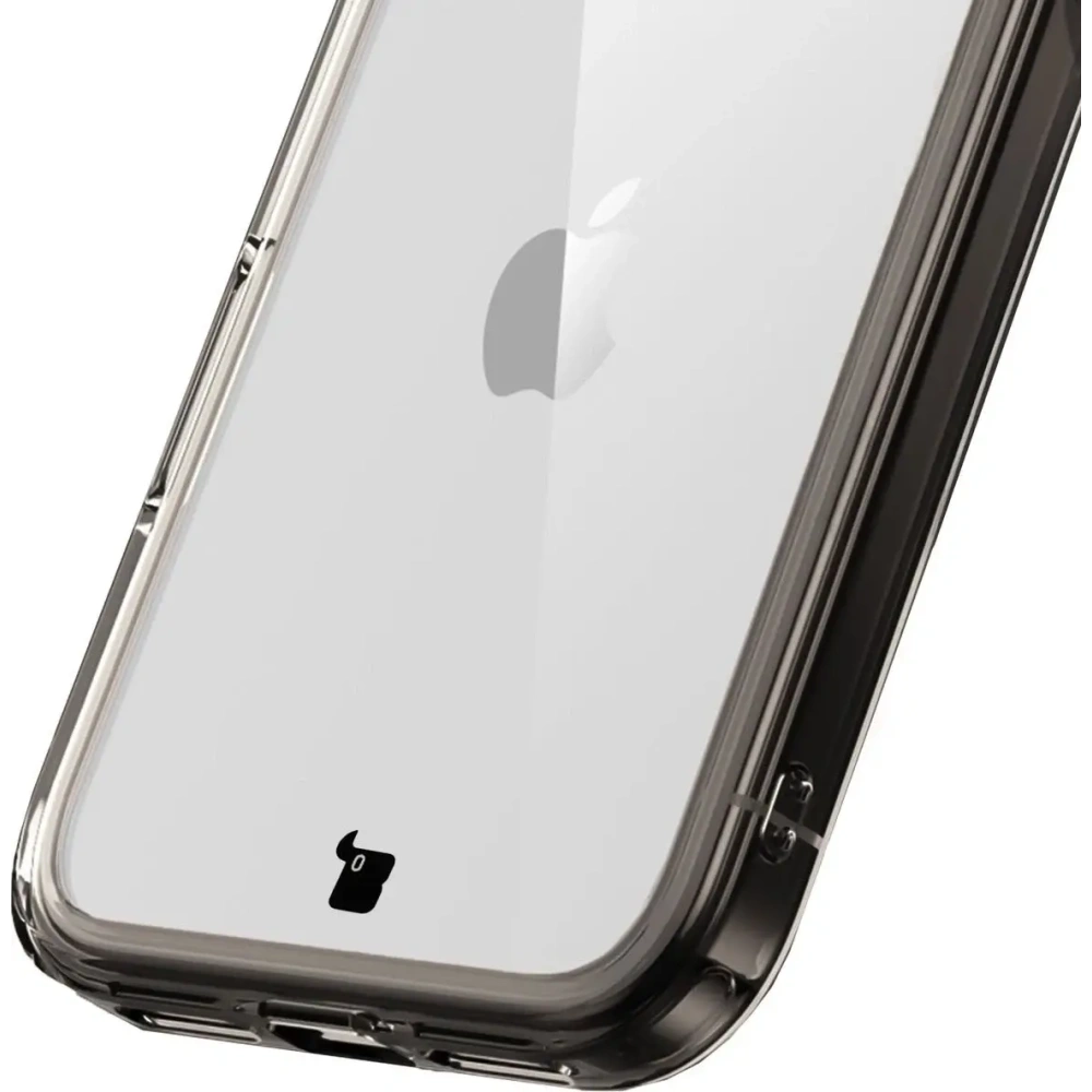 Etui Bizon Case Halo do Apple iPhone 17 Pro Max przydymione-czarne