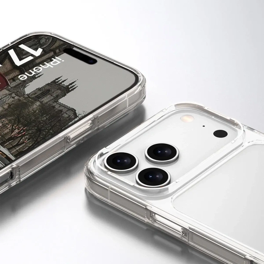 Etui Bizon Case Halo do Apple iPhone 17 Pro Max przezroczyste