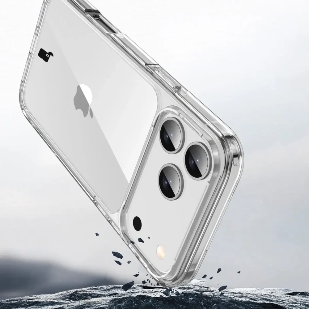 Etui Bizon Case Halo do Apple iPhone 17 Pro Max przezroczyste