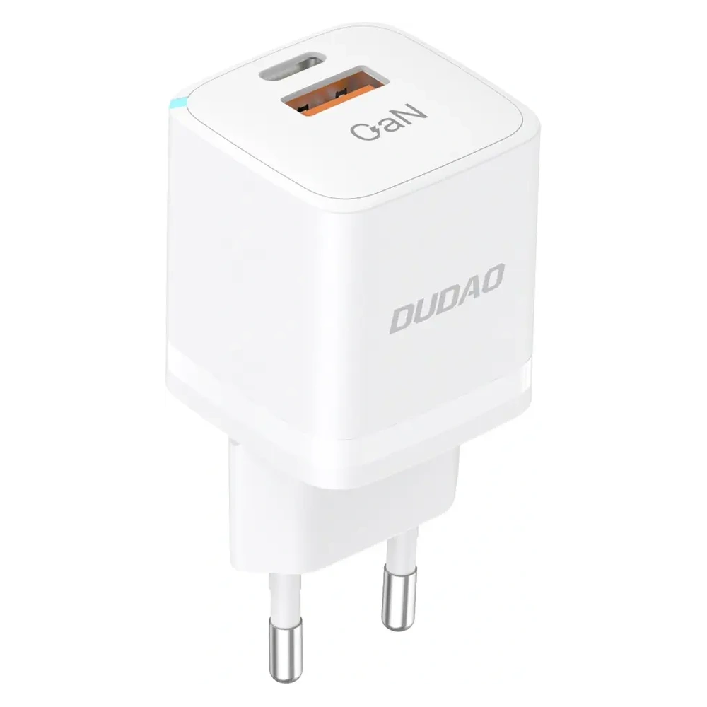 Ładowarka sieciowa Dudao A13 Pro GaN 33W PPS USB C, USB-A biała