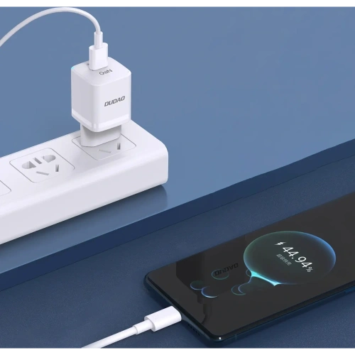 Ładowarka sieciowa Dudao A13 Pro GaN 33W PPS USB C, USB-A biała