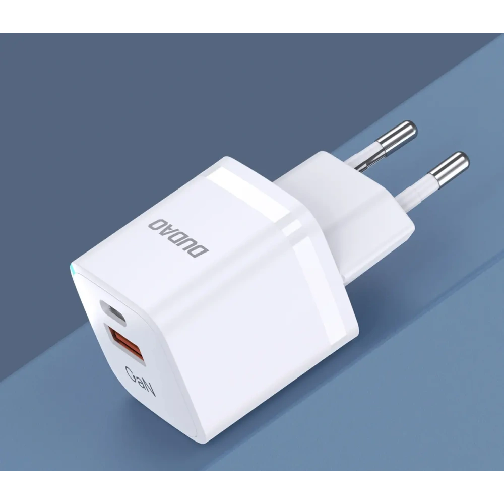 Ładowarka sieciowa Dudao A13 Pro GaN 33W PPS USB C, USB-A biała