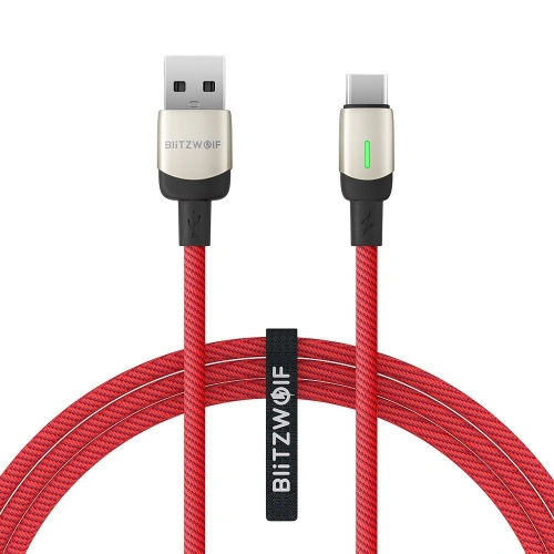 Kup Kabel USB-C BlitzWolf BW-TC21 3A 1m (červený) - BLZ269RED - {ean13} - Sklep Home Screen