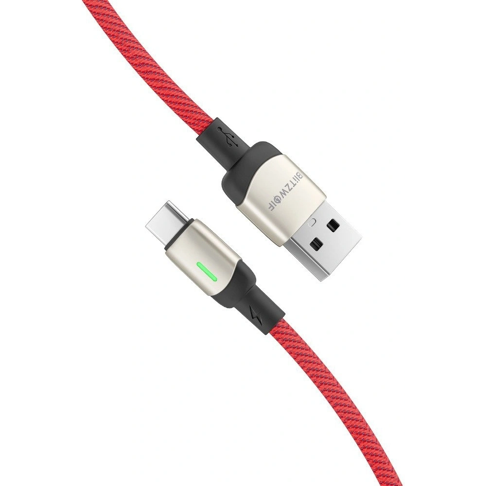 Kabel USB-C BlitzWolf BW-TC21 3A 2m (czerwony)