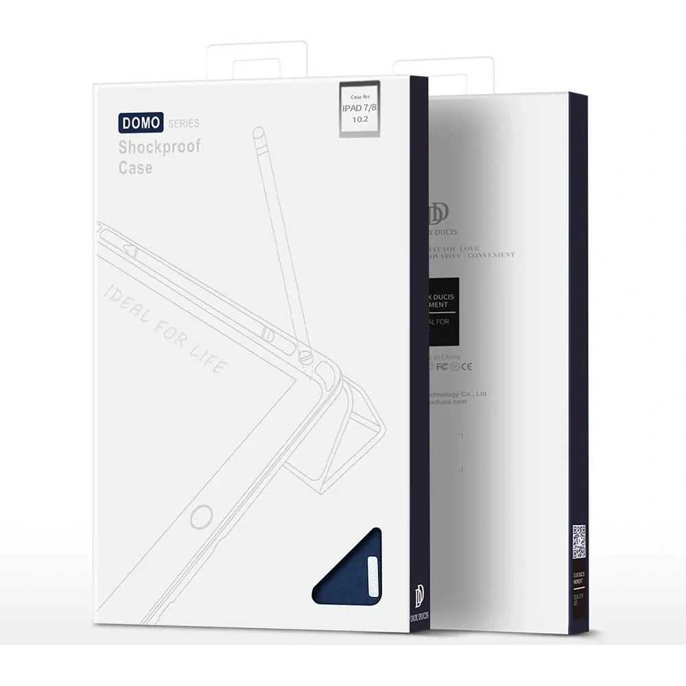 Etui Dux Ducis Domo z klapką i smart sleep do Apple iPad 10.2" 2019/2020/2021 niebieskie