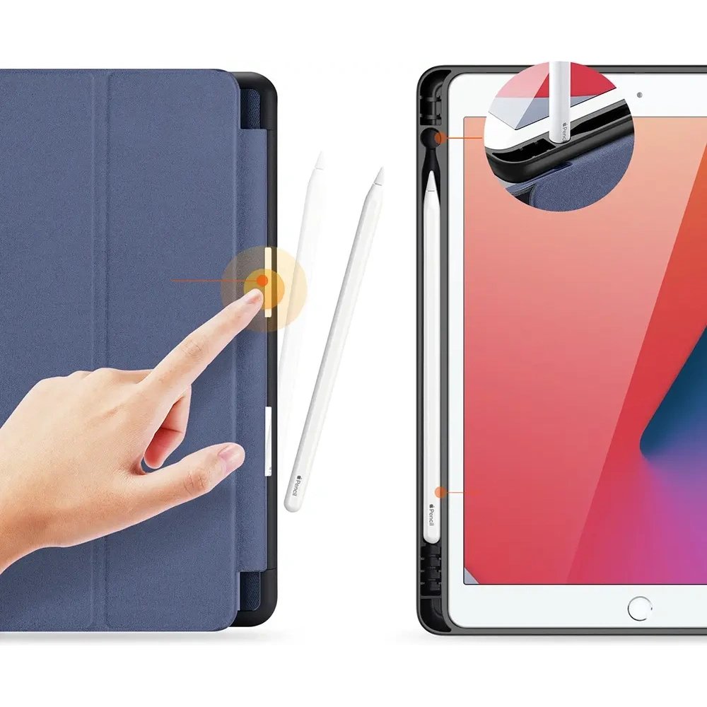 Etui Dux Ducis Domo z klapką i smart sleep do Apple iPad 10.2" 2019/2020/2021 niebieskie