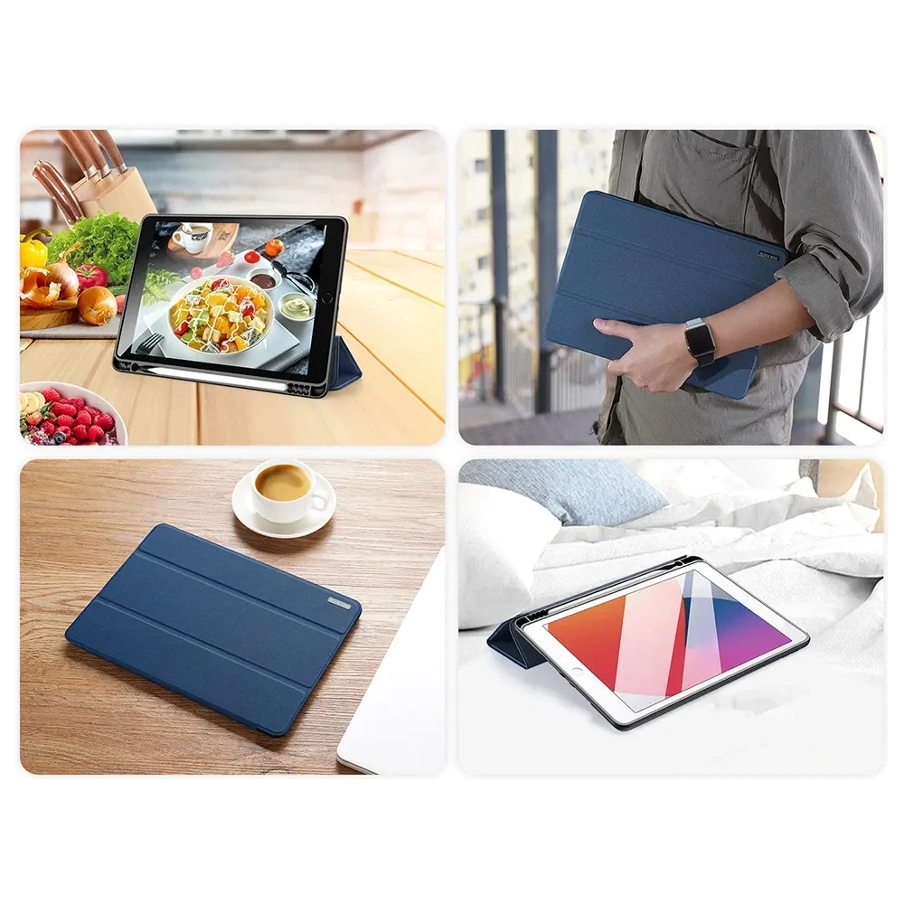 Etui Dux Ducis Domo z klapką i smart sleep do Apple iPad 10.2" 2019/2020/2021 niebieskie
