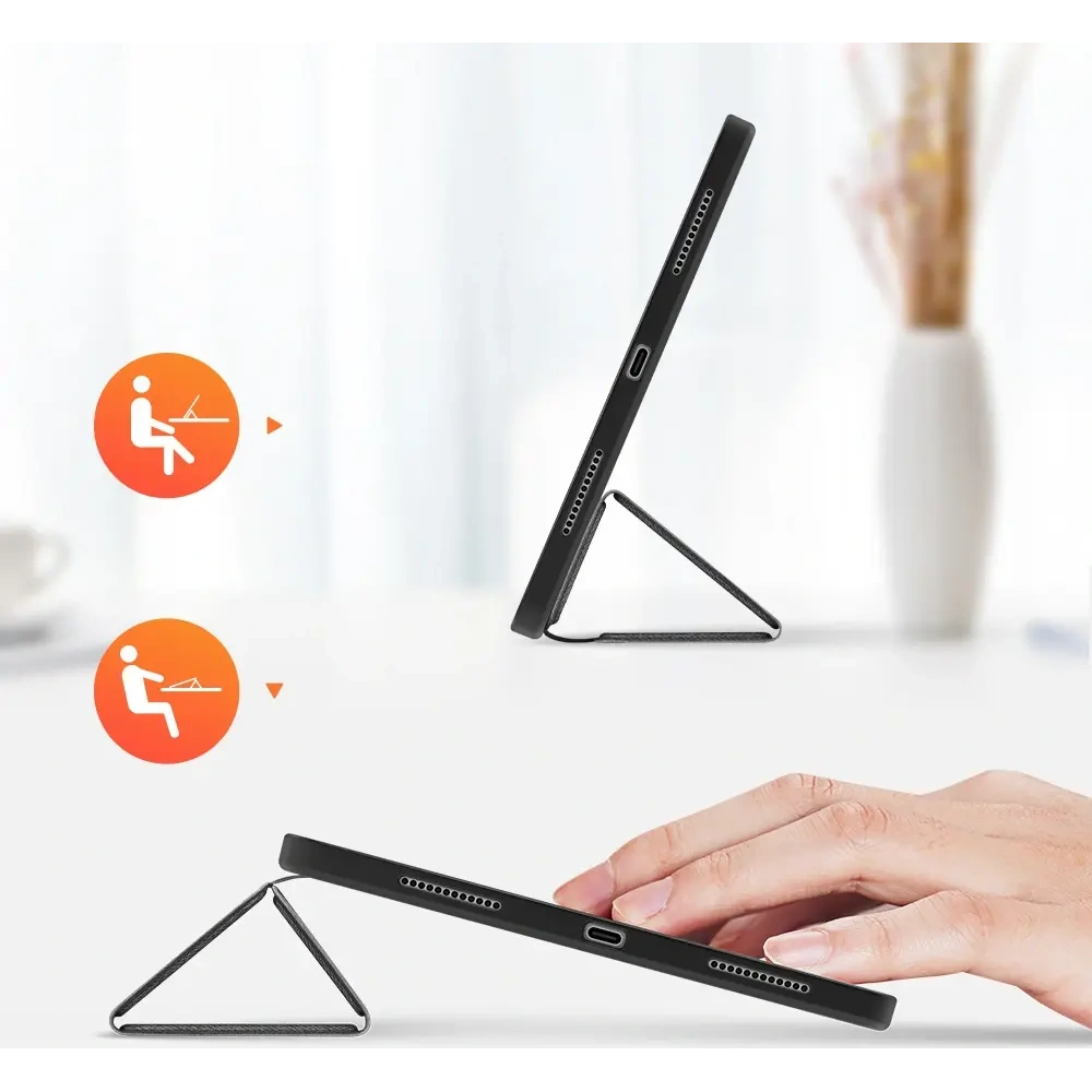 Etui Dux Ducis Domo z klapką i smart sleep do Apple iPad Air 11" 2024/2025 / iPad Air 10.9" 2022/2020 czarne