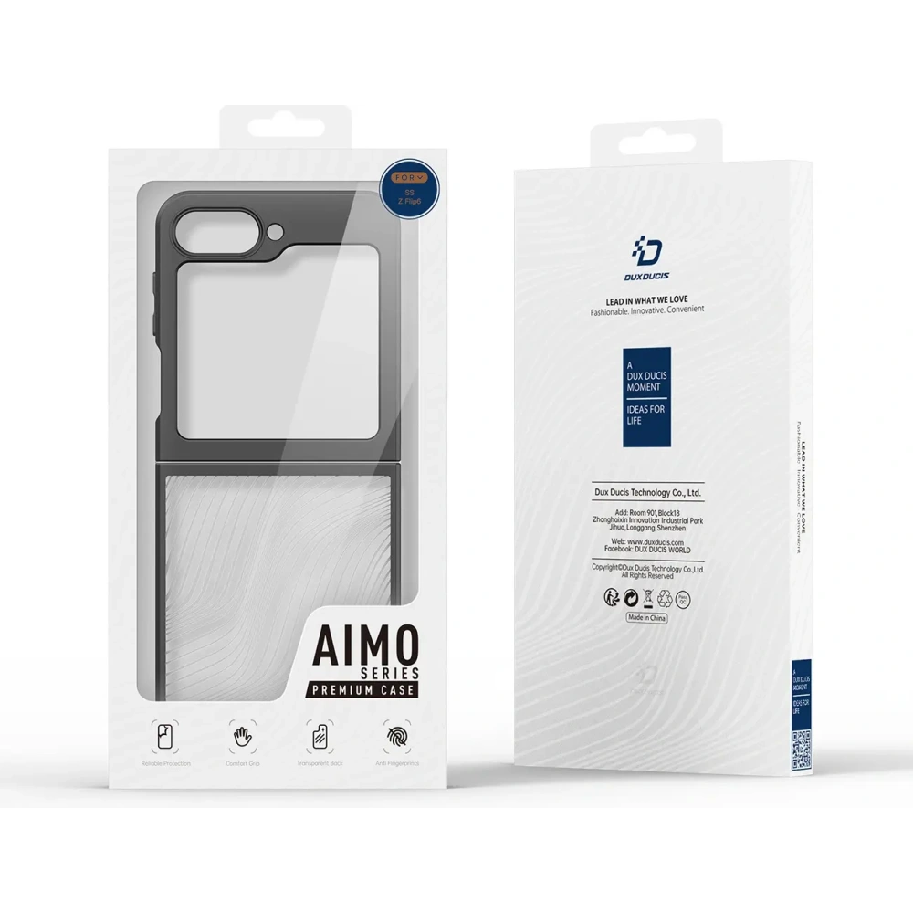 Etui Dux Ducis Aimo do Samsung Galaxy Z Flip 6 czarne