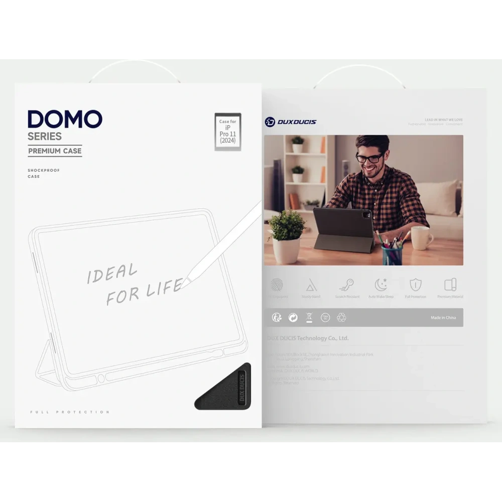 Etui Dux Ducis Domo z klapką i smart sleep do Apple iPad Pro 11" 2024 czarne