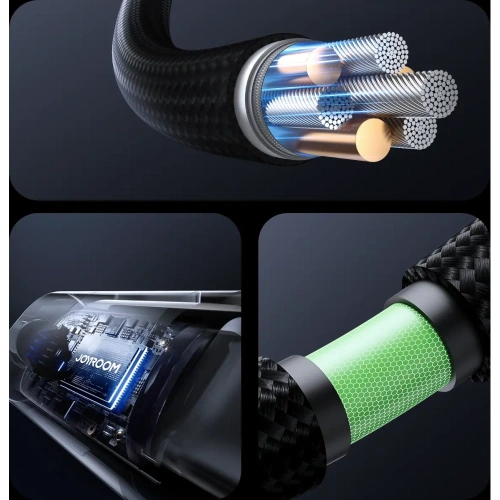 Kabel Joyroom S-A16 Pro Prism Series USB-C / Lightning 30W z wyświetlaczem 1.2m czarny
