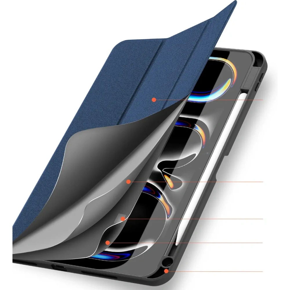 Etui Dux Ducis Domo z klapką i smart sleep do Xiaomi Pad 6 / 6 Pro niebieskie