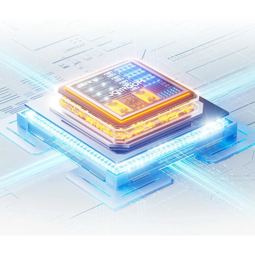 Powerbank Joyroom JR-PBF27 22.5W 10000mAh z wbudowanymi kablami USB-C, Lightning niebieski