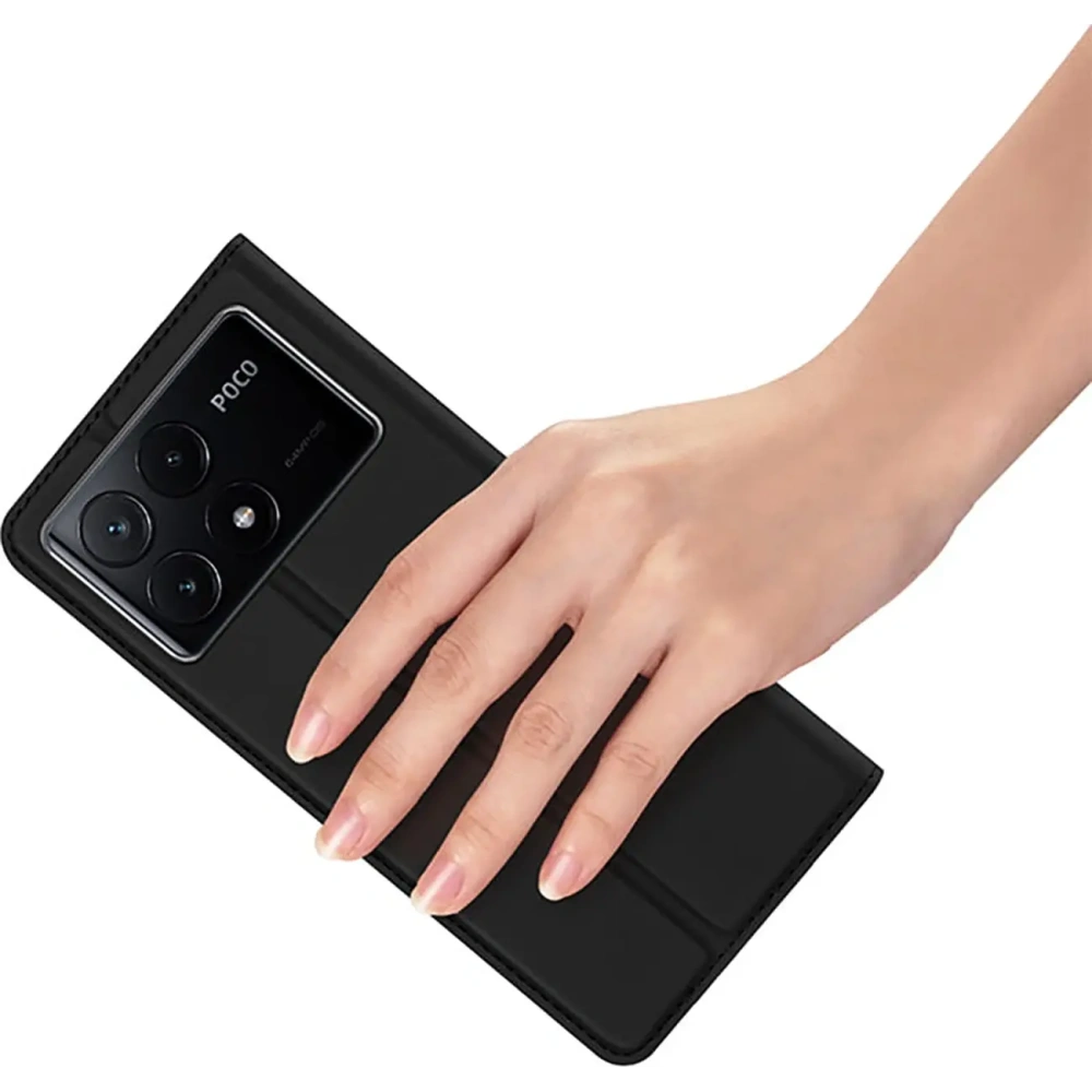 Etui z klapką Dux Ducis Skin Pro do Xiaomi Poco X6 Pro 5G / Redmi K70E czarne