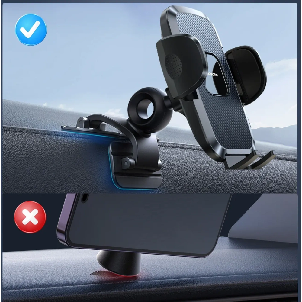 Uchwyt samochodowy na kokpit Joyroom JR-ZS259 zaciskowy czarny