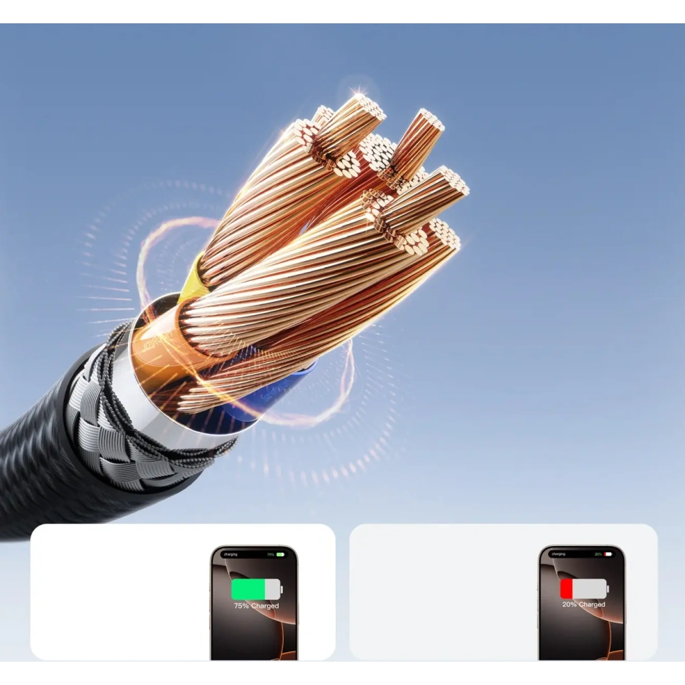 Kabel Joyroom S-A28 Flash Series USB-C / USB-C 60W 1m czarny