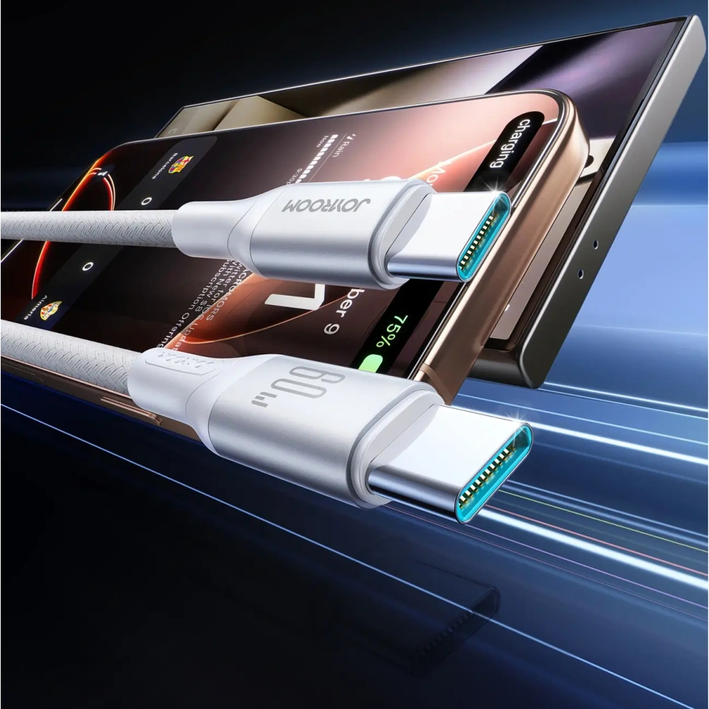 Kabel Joyroom S-A28 Flash Series USB-C / USB-C 60W 1m biały