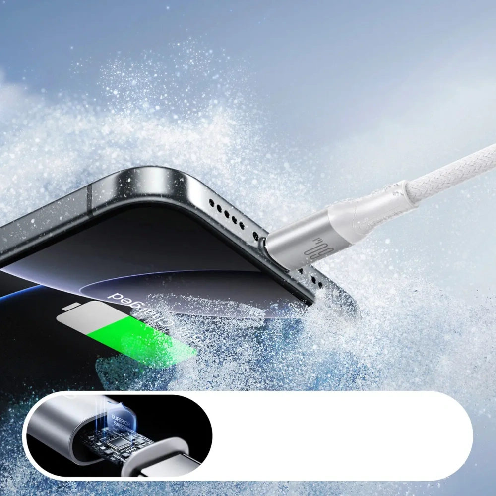 Kabel Joyroom S-A28 Flash Series USB-C / USB-C 60W 1m biały