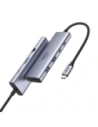 HUB UGREEN CM498 USB-C / 2xUSB-A, 2xUSB-C, HDMI, VGA, RJ45 1000Mbps, SD/TF, USB-C PD 100W szary