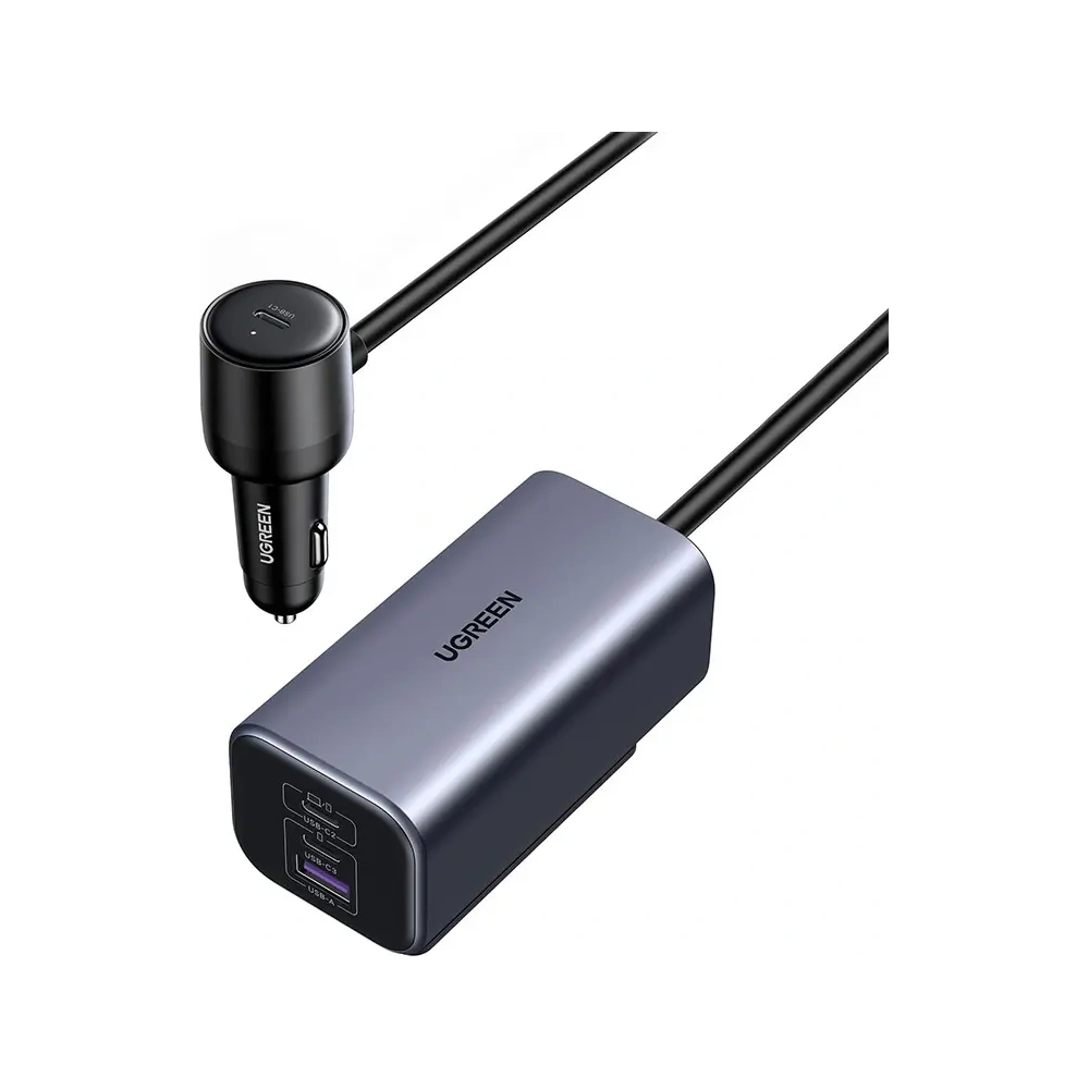 Ładowarka samochodowa UGREEN EC706, USB + 2x USB-C, 150W