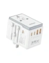 Adapter podróżny Dudao A35 Pro 35W EU / UK / AUS / US / JP 3x USB-C 2x USB-A biały