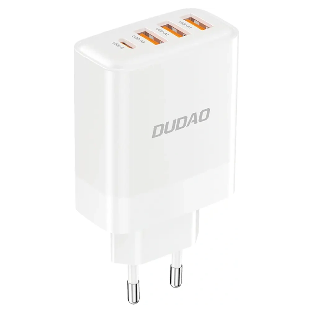 Ładowarka sieciowa Dudao A5HEU 3xUSB-A, USB-C PD 20W biała