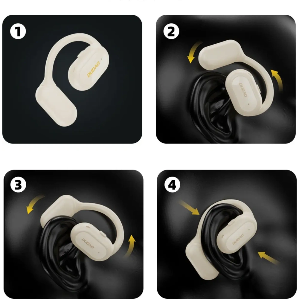 Słuchawka OWS Dudao U4A Bluetooth 5.3 IPX5 biała