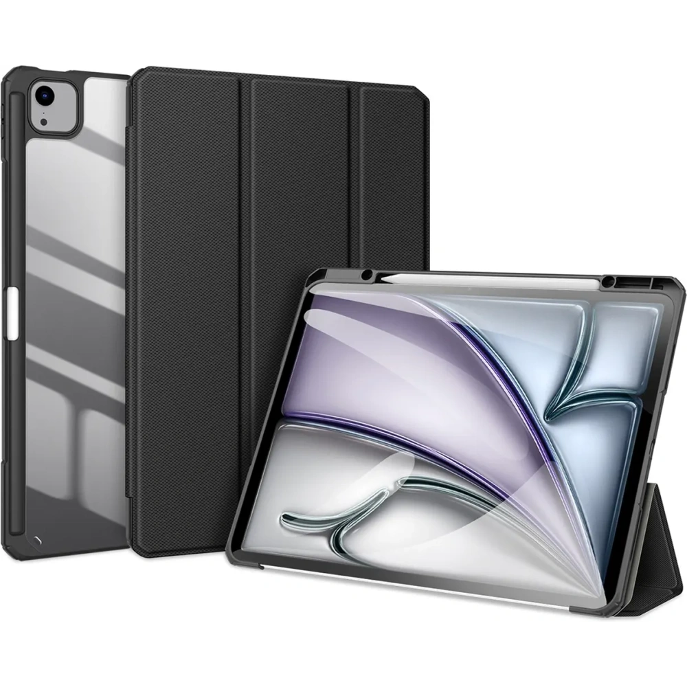 Etui Dux Ducis Toby z klapką i podstawką do Apple iPad Air 13" 2024 / 13" 2025 / iPad Pro 12.9 2020/2021/2022 czarne