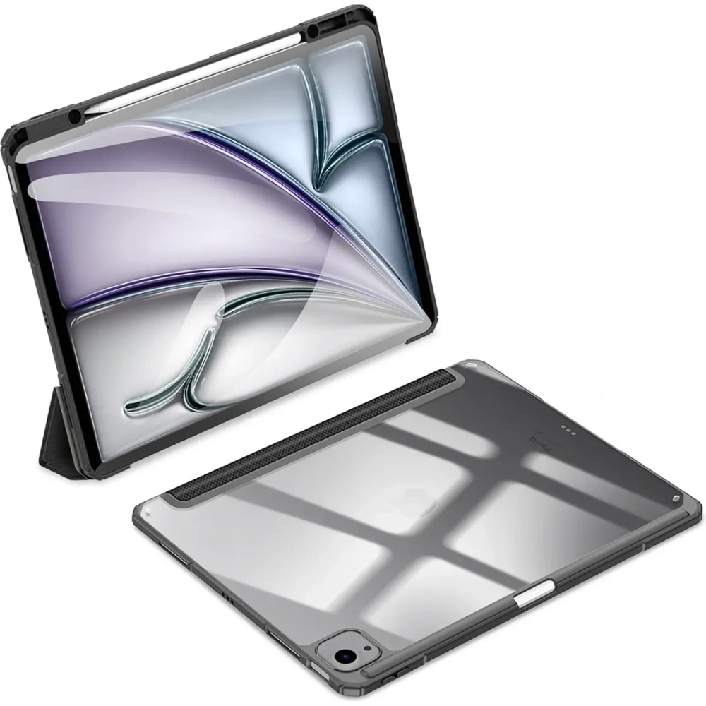 Etui Dux Ducis Toby z klapką i podstawką do Apple iPad Air 13" 2024 / 13" 2025 / iPad Pro 12.9 2020/2021/2022 czarne