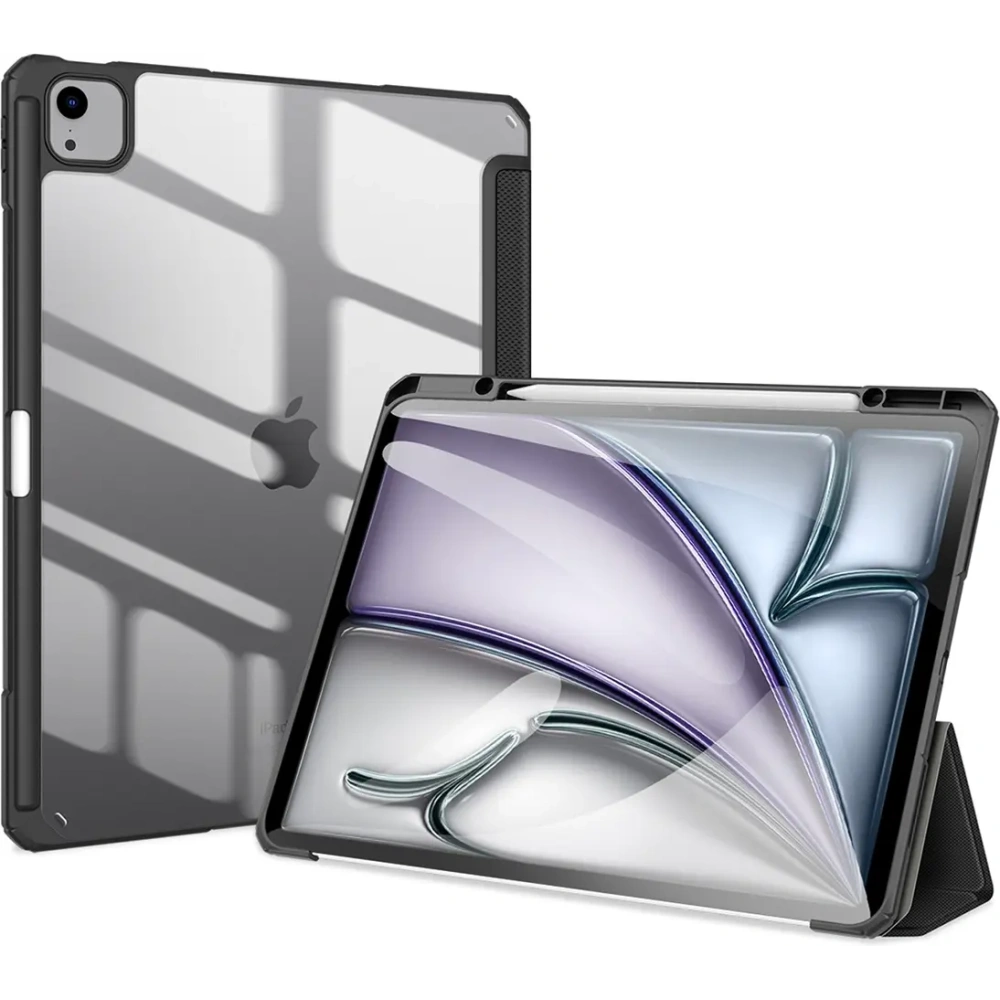 Etui Dux Ducis Toby z klapką i podstawką do Apple iPad Air 13" 2024 / 13" 2025 / iPad Pro 12.9 2020/2021/2022 czarne
