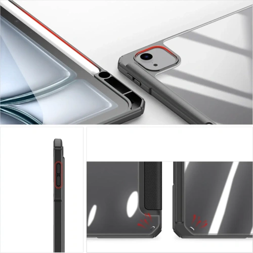 Etui Dux Ducis Toby z klapką i podstawką do Apple iPad Air 13" 2024 / 13" 2025 / iPad Pro 12.9 2020/2021/2022 czarne