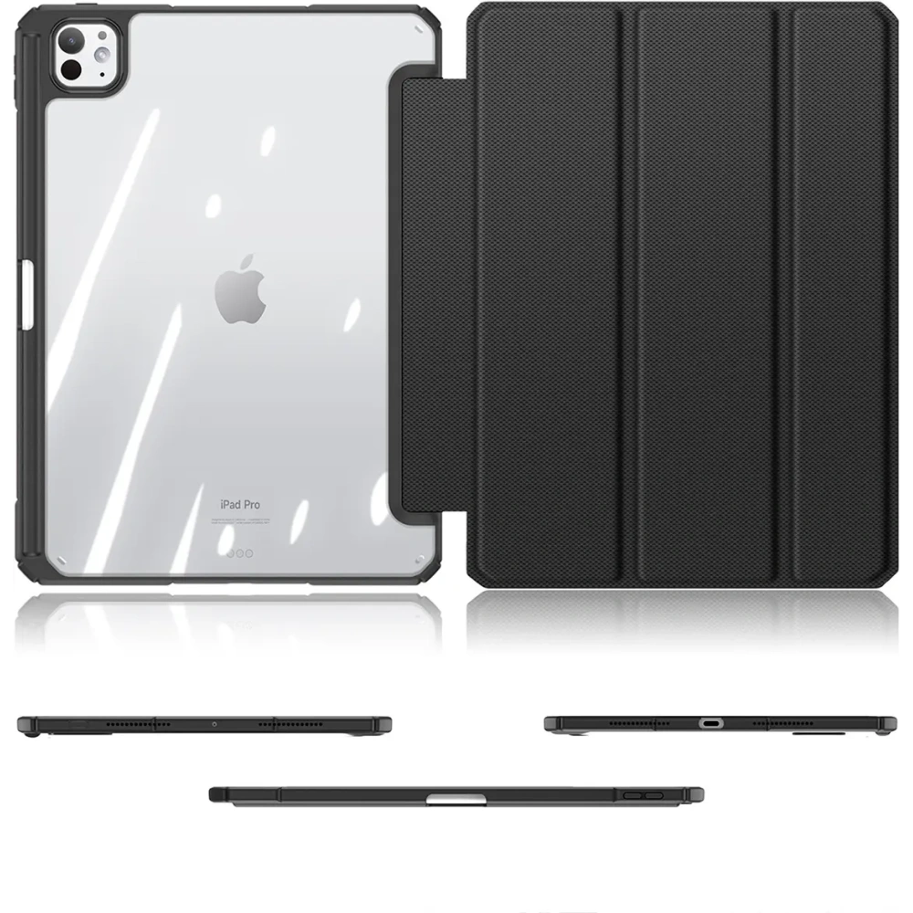 Etui Dux Ducis Toby z klapką i podstawką do Apple iPad Pro 11" 2024 czarne