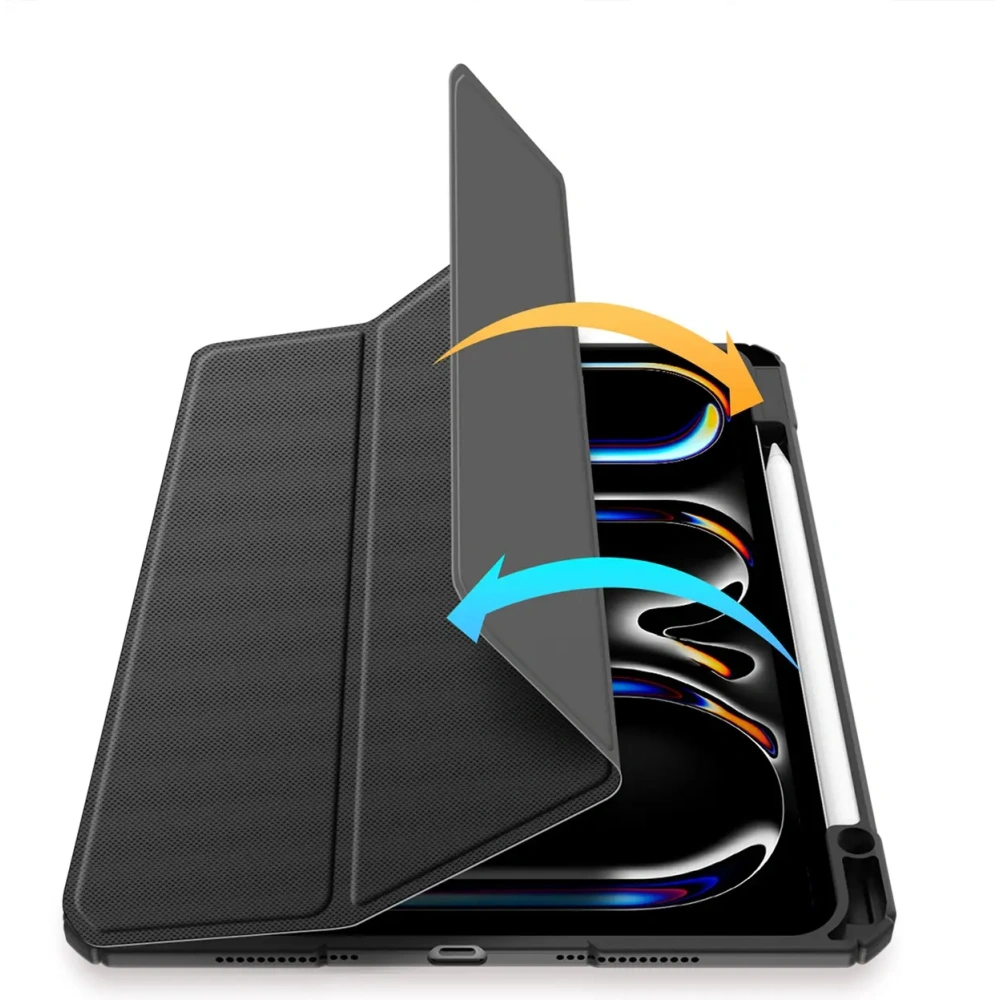 Etui Dux Ducis Toby z klapką i podstawką do Apple iPad Pro 11" 2024 czarne