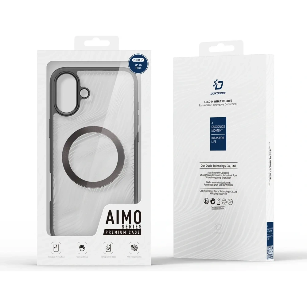 Etui Dux Ducis Aimo Mag do Apple iPhone 16 Plus czarne