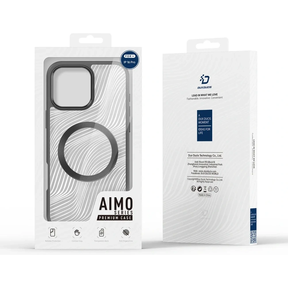 Etui Dux Ducis Aimo Mag do Apple iPhone 16 Pro czarne