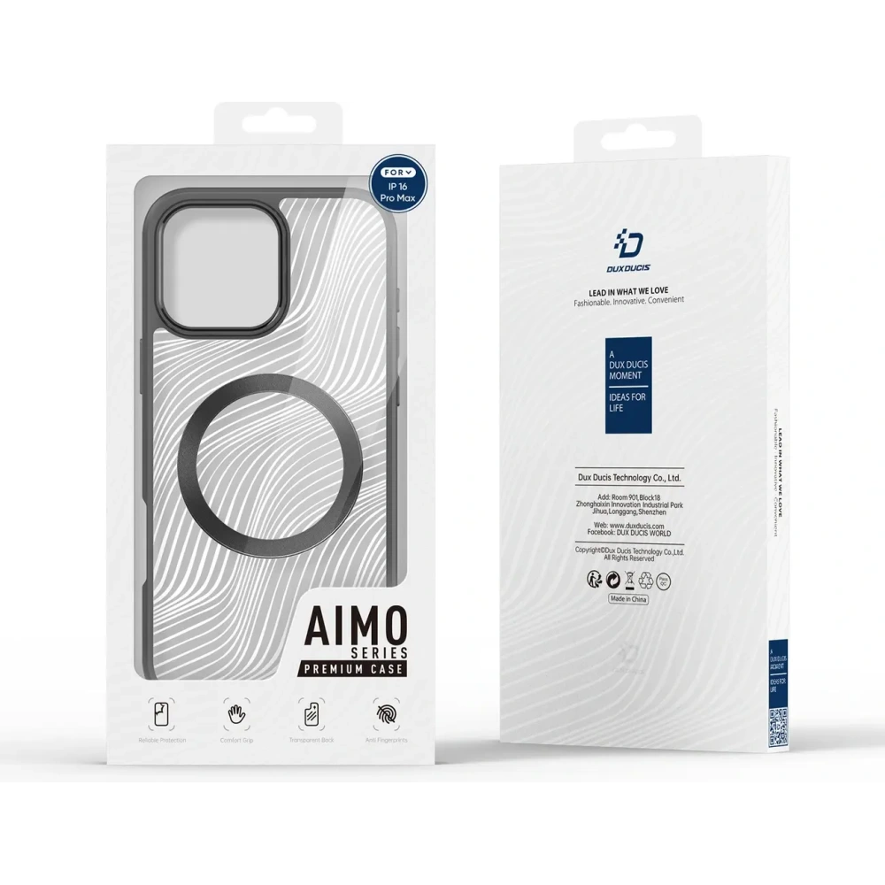 Etui Dux Ducis Aimo Mag do Apple iPhone 16 Pro Max czarne