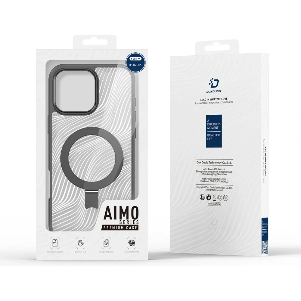 Etui Dux Ducis Aimo Mag do Apple iPhone 16 Pro czarne