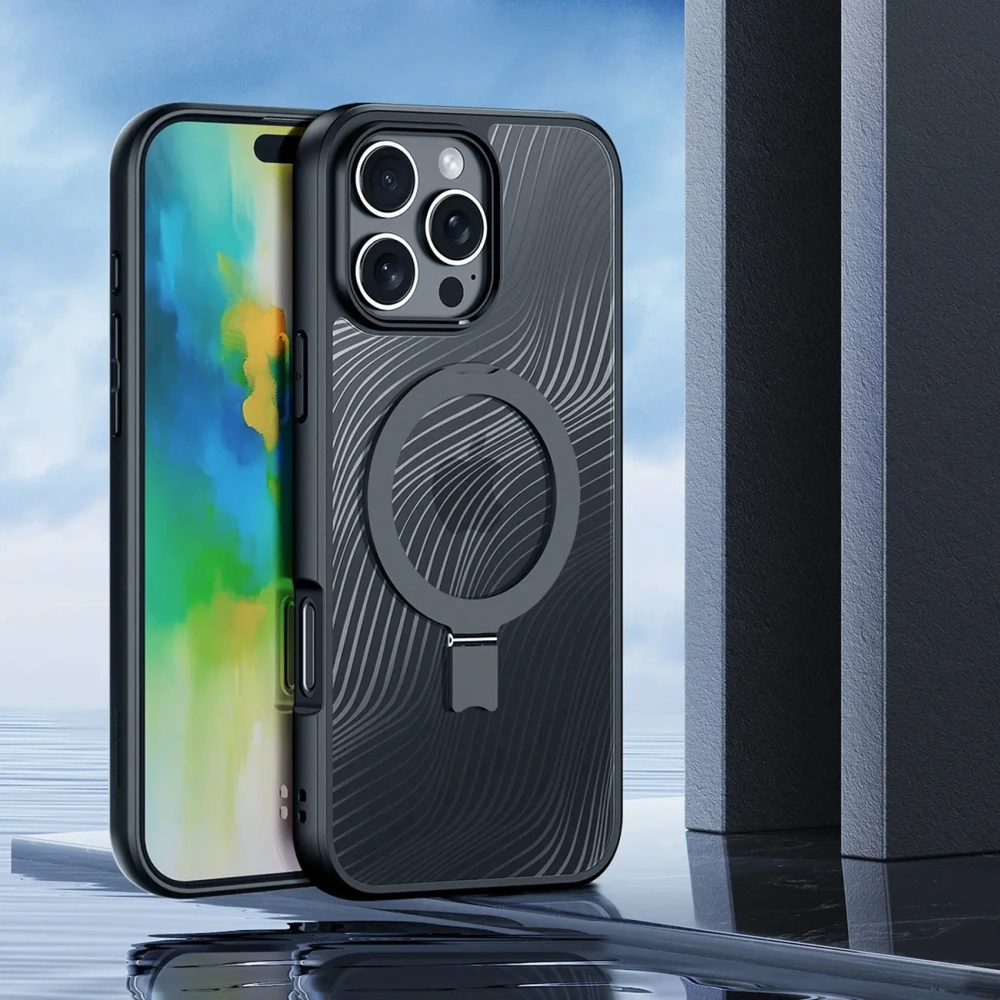 Etui Dux Ducis Aimo Mag do Apple iPhone 16 Pro czarne